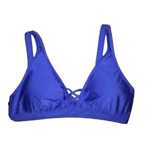 Antonio Melani Solid Blue Swimsuit Top​​